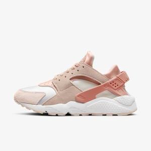 Women's Nike Air Huarache Trainers White / Khaki Grey / Light | NK187TEA