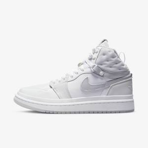 Women's Nike Air Jordan 1 Acclimate Trainers White / Grey | NK046ONV