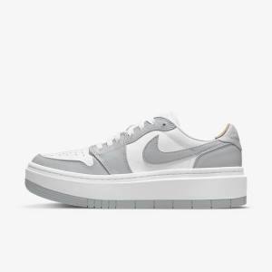 Women's Nike Air Jordan 1 Elevate Low Trainers White / Grey | NK561FZN