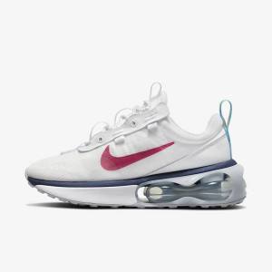 Women's Nike Air Max 2021 Trainers White / Blue / Platinum / Pink | NK683XSJ