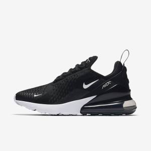 Women's Nike Air Max 270 Trainers Black / White / Dark Grey | NK726ALY