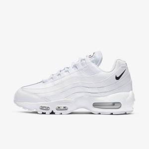 Women's Nike Air Max 95 Essential Trainers White / Black | NK849IOA