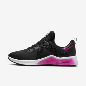 Women's Nike Air Max Bella TR 5 Training Shoes Black / White / Pink | NK527SAK