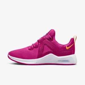 Women's Nike Air Max Bella TR 5 Training Shoes Pink / White / Yellow | NK540MXN