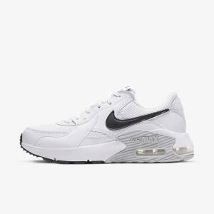 Women's Nike Air Max Excee Trainers White / Platinum / Black | NK823MOQ