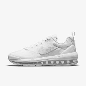 Women's Nike Air Max Genome Trainers White / Platinum / White | NK127GXB