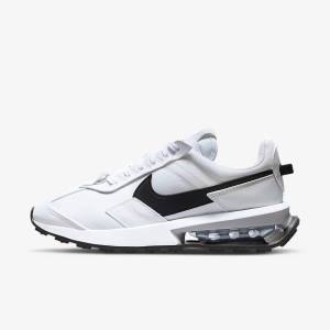 Women's Nike Air Max Pre-Day Trainers White / Metal Silver / Black | NK281BVP