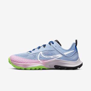 Women's Nike Air Zoom Terra Kiger 8 Trail Running Shoes Light Blue / Royal / Black / White | NK104NHI