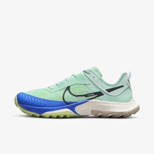 Women's Nike Air Zoom Terra Kiger 8 Trail Running Shoes Mint / Grey / Blue | NK213RJD