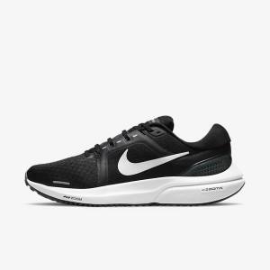 Women's Nike Air Zoom Vomero 16 Road Running Shoes Black / Dark Grey / White | NK423XYA