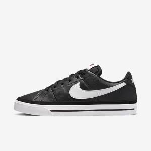 Women's Nike Court Legacy Next Nature Trainers Black / Orange / White | NK403FDV