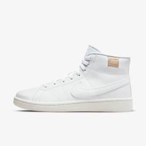 Women's Nike Court Royale 2 Mid Trainers White | NK463QSK