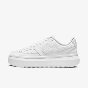 Women's Nike Court Vision Alta Trainers White | NK342BJS