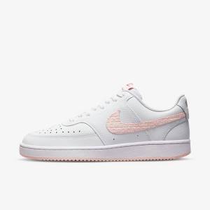 Women's Nike Court Vision LO Trainers White / Red | NK361LCZ