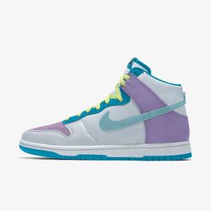 Women's Nike Dunk High By You Custom Trainers Multicolor | NK498HKI