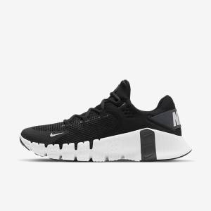 Women's Nike Free Metcon 4 Training Shoes Black / Grey | NK208YFO