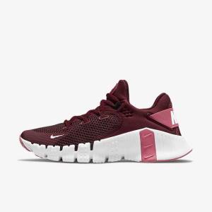 Women's Nike Free Metcon 4 Training Shoes Pink / White / Yellow | NK950DBI