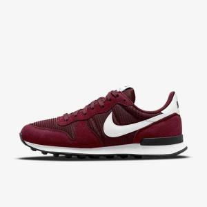 Women's Nike Internationalist Trainers Black / Platinum / White | NK795BOF