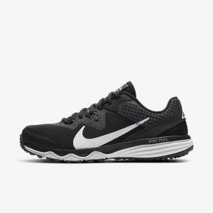 Women's Nike Juniper Trail Trail Running Shoes Black / Dark Grey / White | NK641XUS