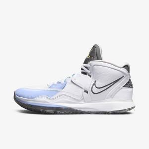 Women's Nike Kyrie Infinity Basketball Shoes White / Light Blue / Grey | NK604HSW