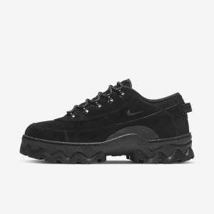 Women's Nike Lahar Low Trainers Black / Orange / Black / Dark Grey | NK520IWJ