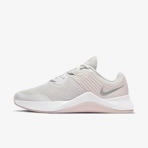 Women's Nike MC Trainer Training Shoes Platinum / Rose / White / Metal Silver | NK927GSC