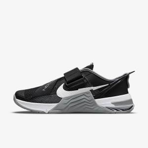 Women's Nike Metcon 7 FlyEase Training Shoes Black / Grey / White / Platinum | NK029BRD