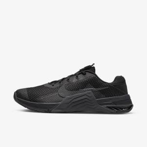 Women's Nike Metcon 7 Training Shoes Black / Dark Grey | NK593TOP