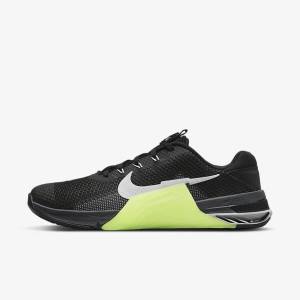 Women's Nike Metcon 7 Training Shoes Black / Grey / White | NK963SKU