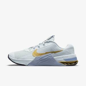 Women's Nike Metcon 7 Training Shoes Platinum / Metal Gold | NK683WKH