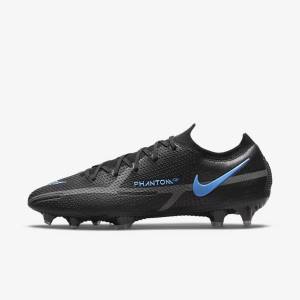 Women's Nike Phantom GT2 Elite FG Firm-Ground Football Shoes Black / Grey | NK752LVR