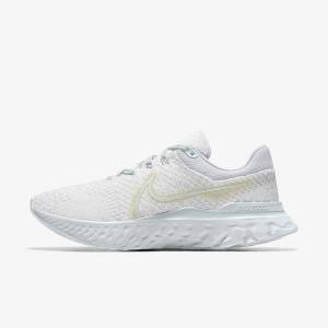 Women's Nike React Infinity Run 3 By You Custom Road Running Shoes White | NK279CDG