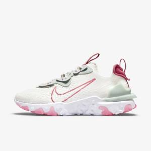 Women's Nike React Vision Trainers Platinum / Pink | NK310JRX