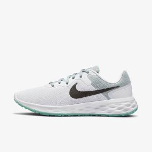 Women's Nike Revolution 6 Next Nature Road Running Shoes Olive / Pink / Grey | NK286ZXE