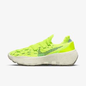 Women's Nike Space Hippie 04 Trainers Light Lemon / Green / Turquoise | NK791ZBA