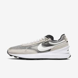 Women's Nike Waffle One Trainers White / Black / Orange | NK615JFY