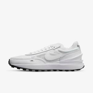 Women's Nike Waffle One Trainers White / Black / White | NK960SVB