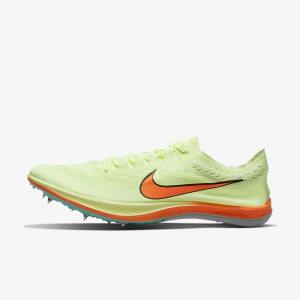 Women's Nike ZoomX Dragonfly Athletics Distance Spikes Running Shoes Turquoise / Black / Orange | NK079DUY