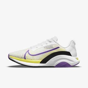 Women's Nike ZoomX SuperRep Surge Endurance Class Training Shoes White / Black / Light Lemon | NK256FRB