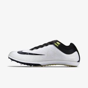 Women's Nike Zoom Mamba 3 Unisex Distance Spike Running Shoes White / Black | NK619XEM